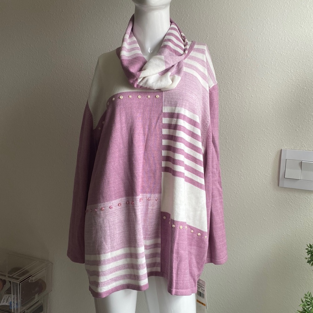 ALFRED DUNNER WOMAN SWEATER TOP SIZE 3X MSRP $70.00 NWT